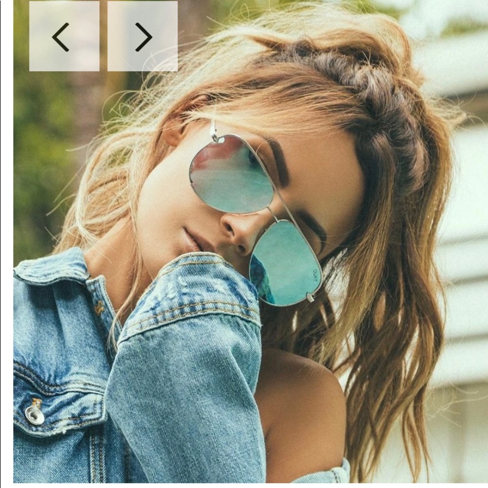 BN Quay High Key Mirror Silver/Blue Sunglasses